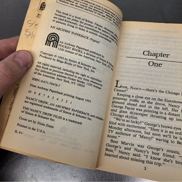 The Nancy Drew Files: Case #86 Lets Talk Terror, by: Carolyn Keene, PB book - Picture 2 of 6